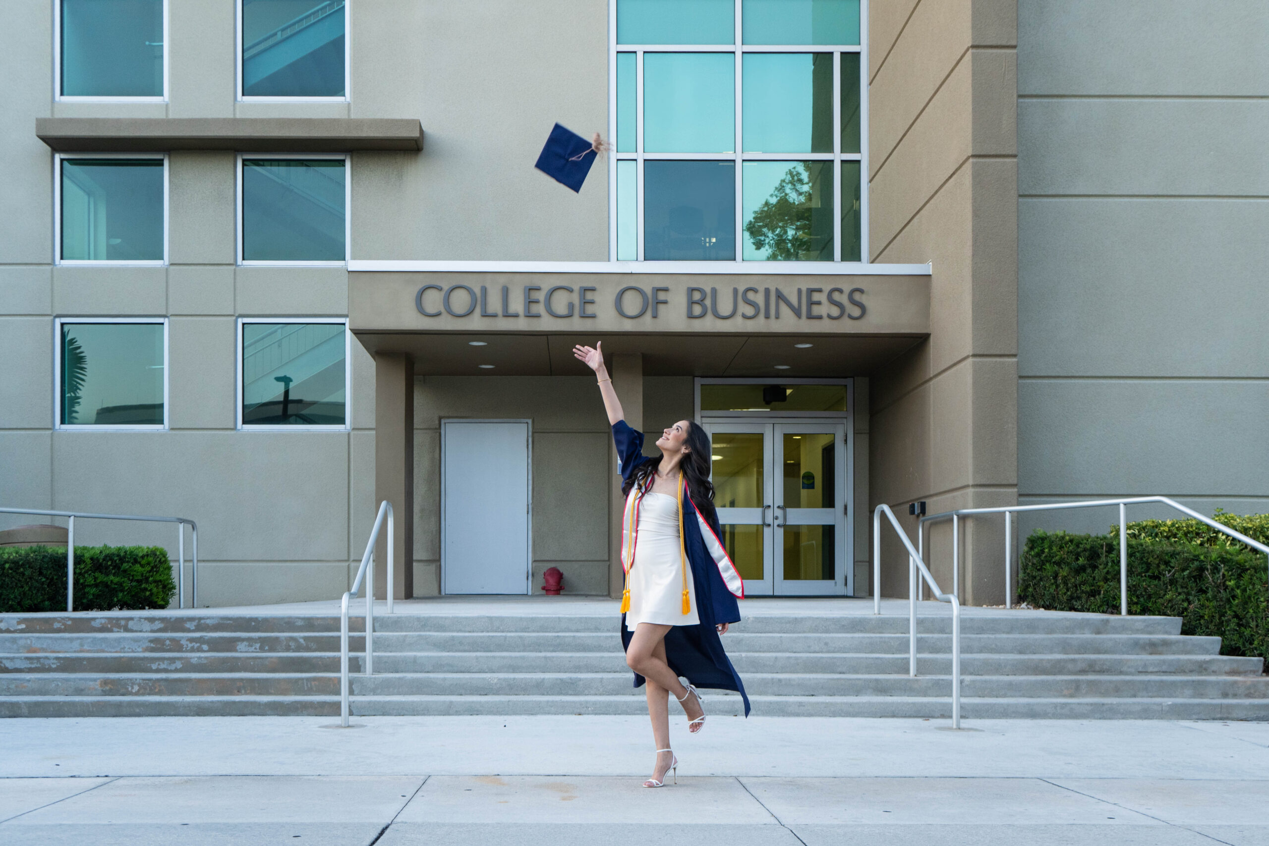 graduation photoshot college of business FAU